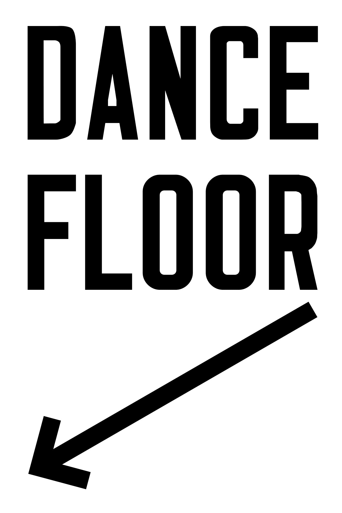 Dance Floor Vertical Arrow Down Left