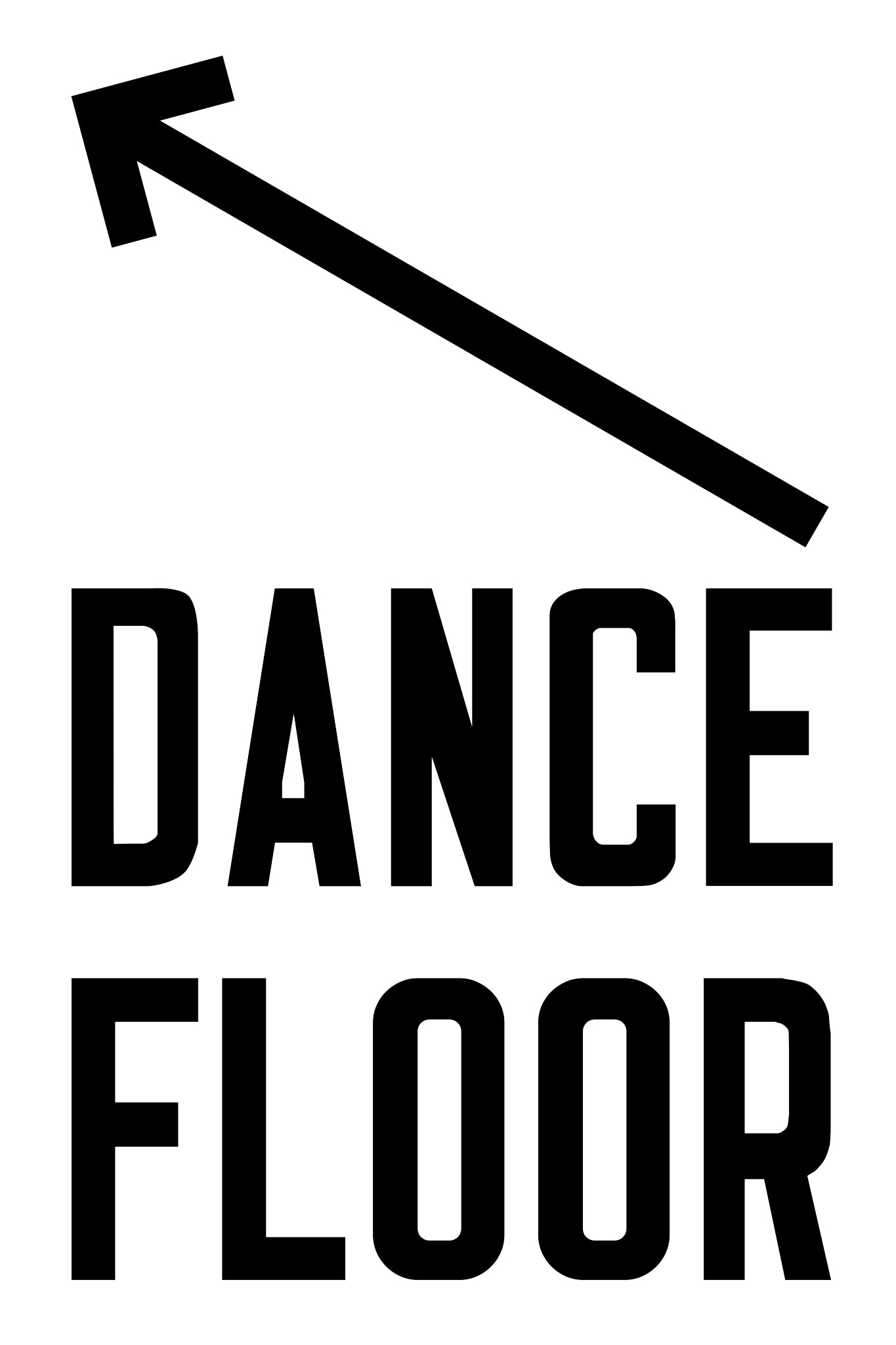 Dance Floor Vertical Arrow Up Left