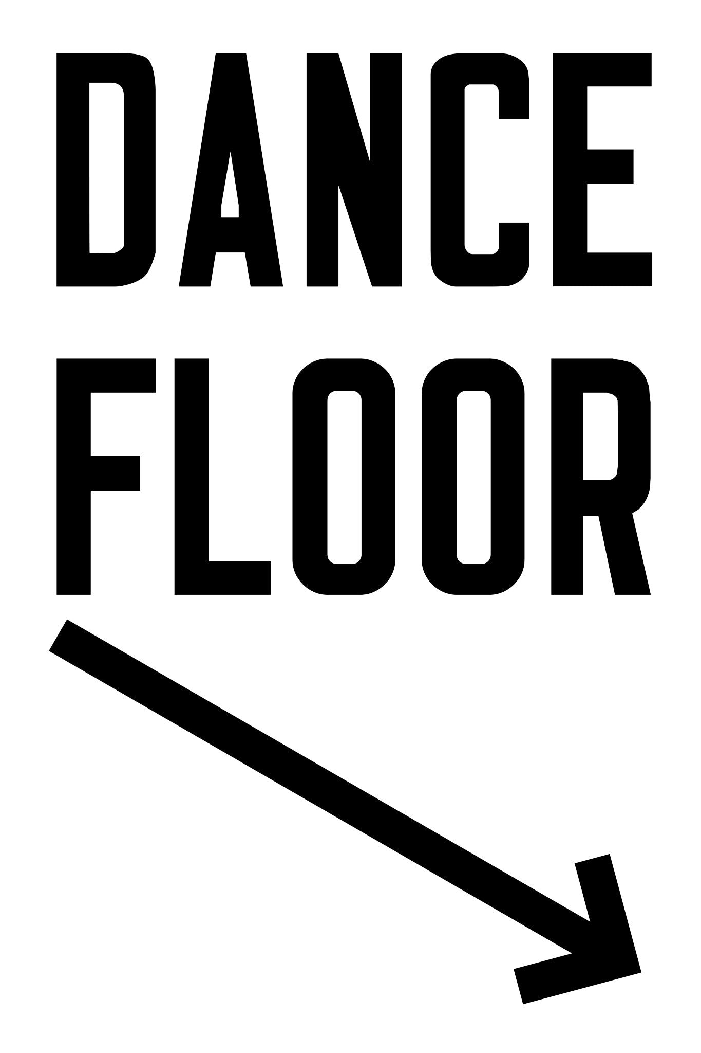 Dance Floor Vertical Arrow Down Right