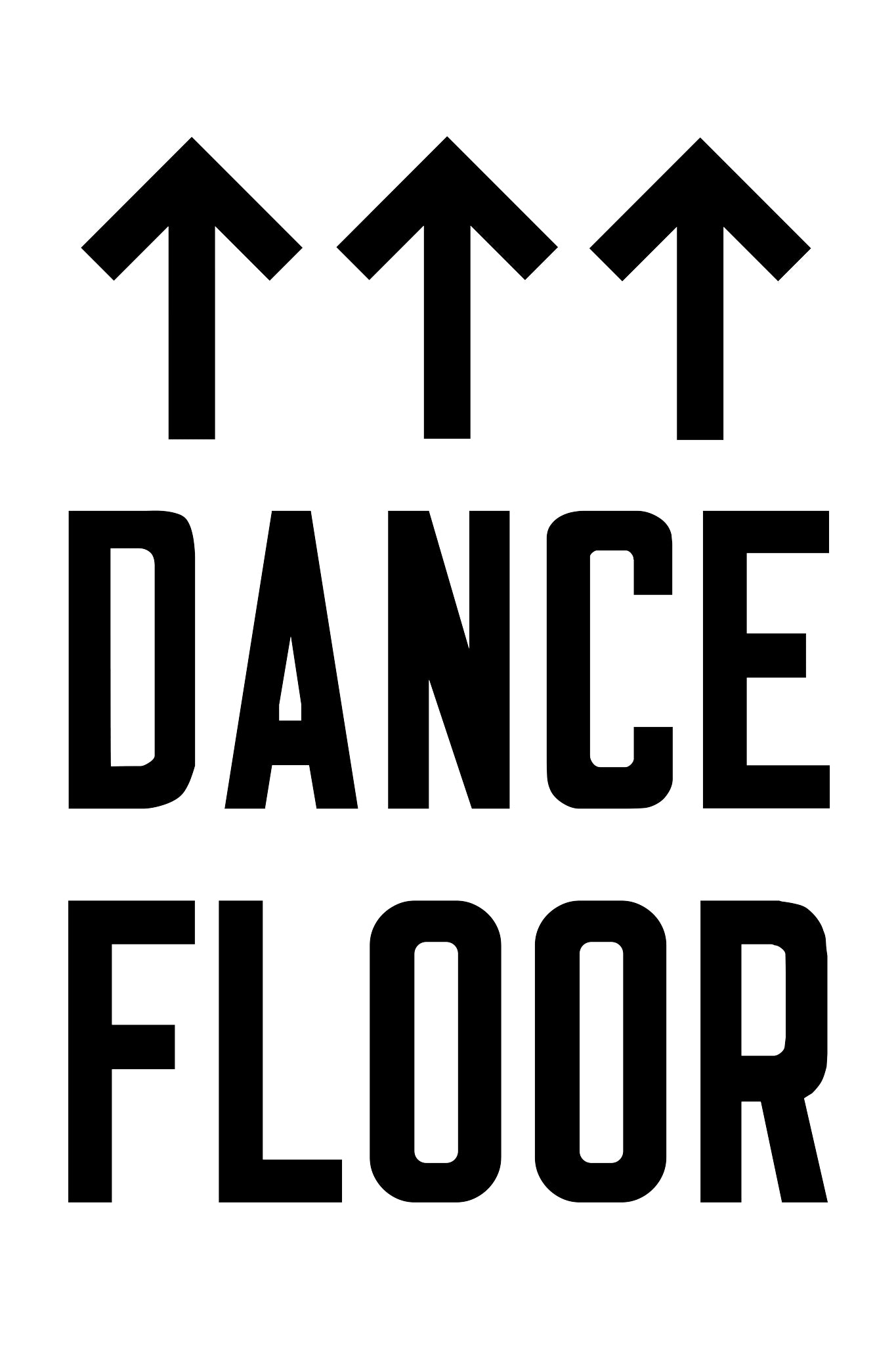 Dance Floor Vertical Arrows Up